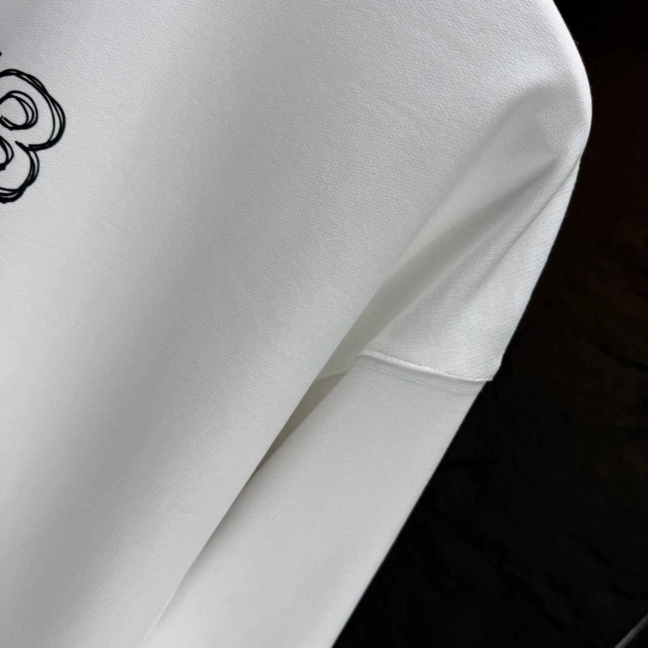 Y 3 Yohji Yamamoto 2025 Autumn and Winter New Arrival crew neck sweatshirt gram terry cotton letter logo print Color: Black White Gray Sizes: S M L XL XXL