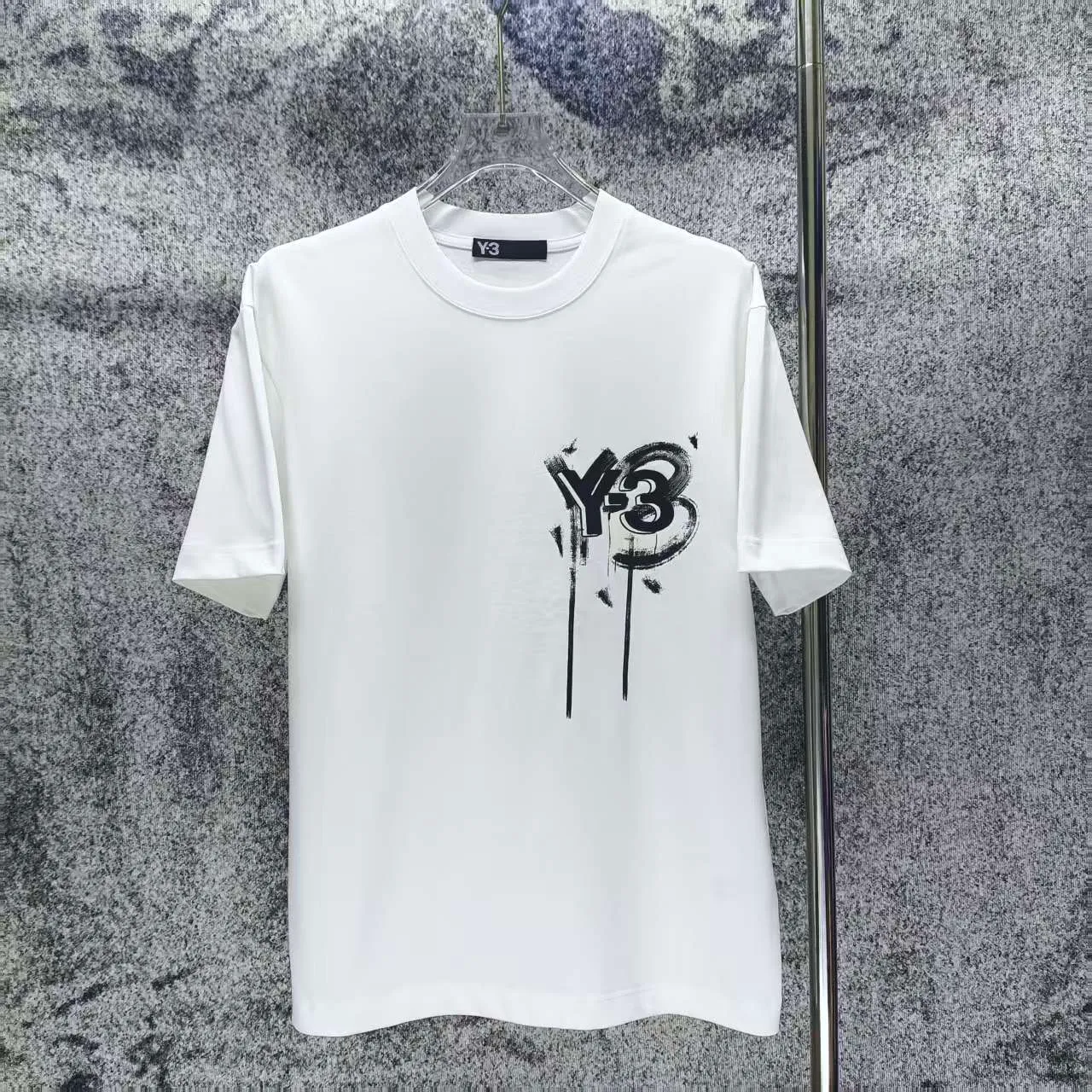 Y 3 Yohji Yamamoto 2026 Spring and Summer New Arrival gram short-sleeved T-shirt Loose fit for men and women Same Style Size S M L XL XXL Black White