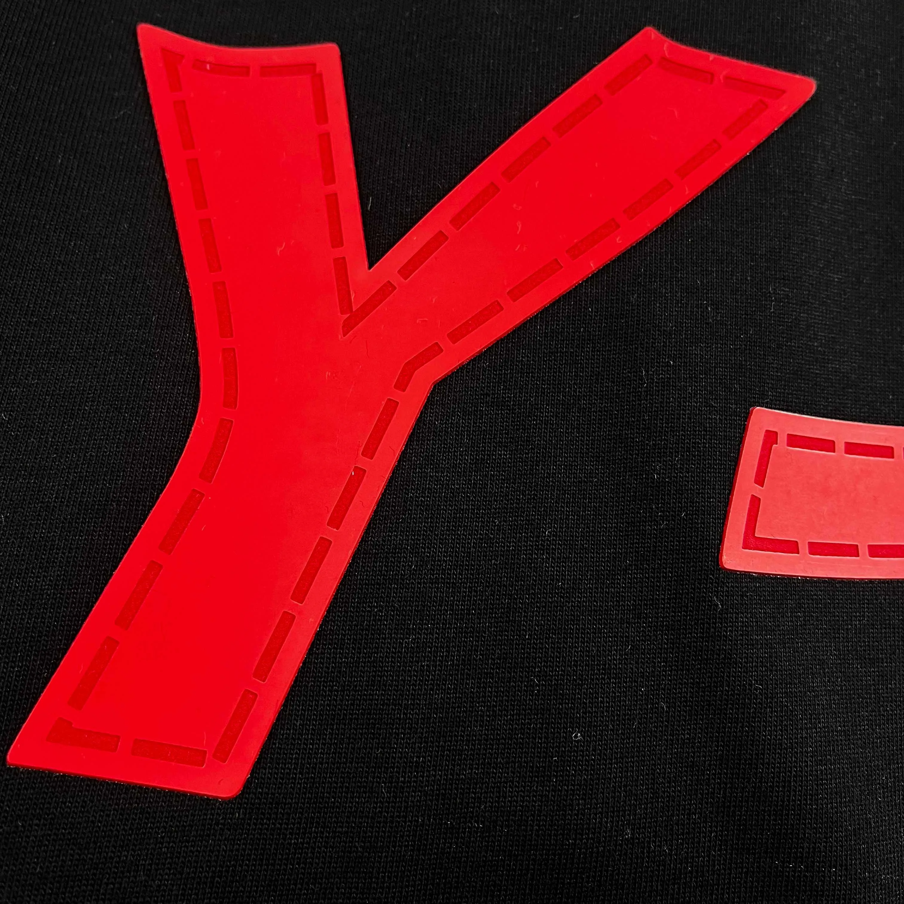 Y 3* * *Yoji 2026 Spring and Summer New Arrival signature simple letter thick plate silicone craft Y-3 double yarn custom plain cotton fabric short-sleeved T-shirt men and women Same Style Color: Black White Size: S (90-130 pounds) M (120-150 pounds) L (140-165 pounds) XL (160-180 pounds) XXL (180 kilograms)