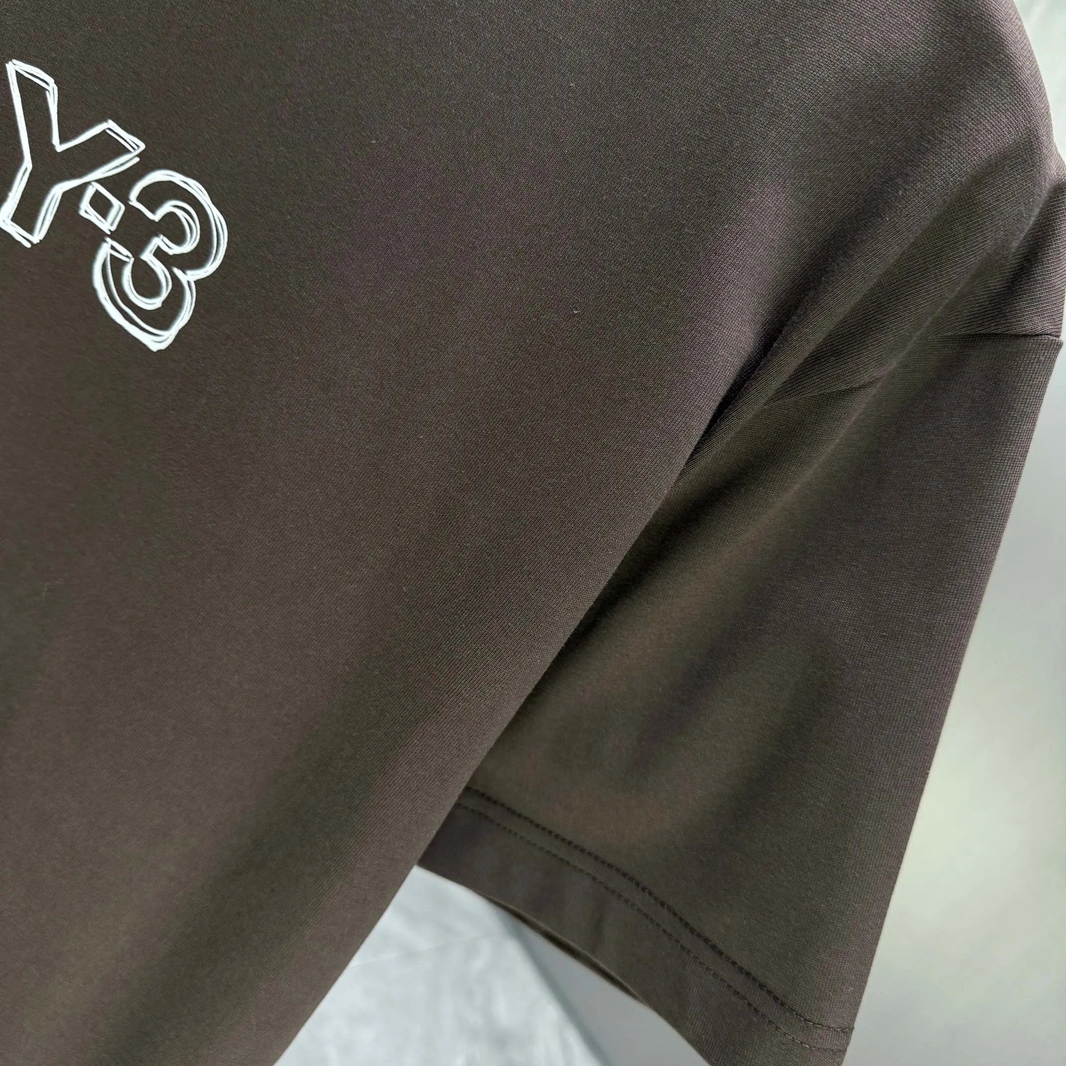 Y 3 Yohji Yamamoto 2026 Spring and Summer New Arrival short-sleeved T-shirt Customized cotton letter logo printing Color: Black White Color Sizes: S M L XL XXL