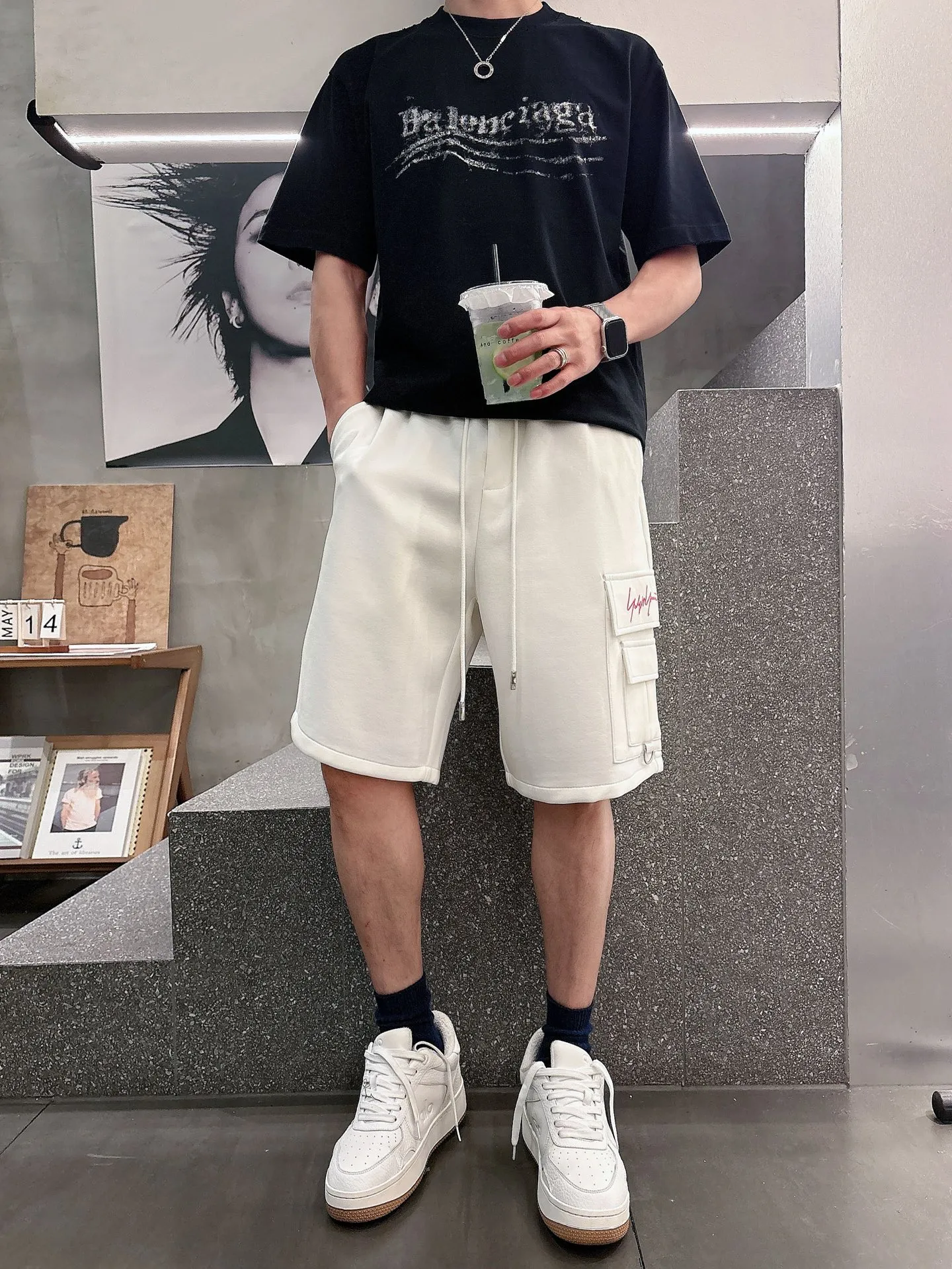 Y 3 Complete three standards 2026 summer New Arrival men's casual shorts, advanced custom-made Breathable fabric Breathable fabric with high elasticity and comfort, impeccable details, top-grade accessories, original logo design concept, delicate and soft feel! The upper body fit is awesome! Size: M-XXXL Please state your height and weight when ordering