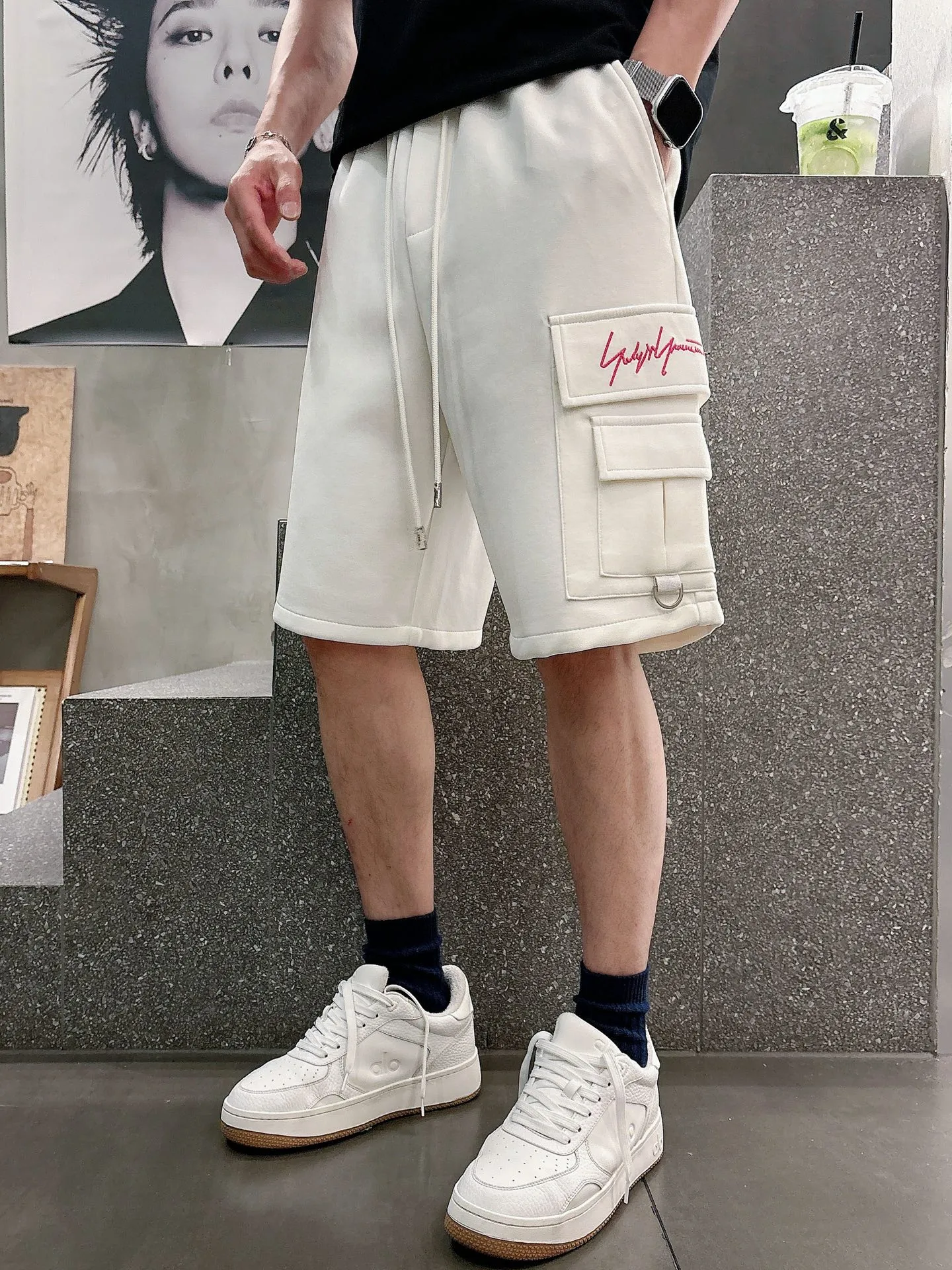 Y 3 Complete three standards 2026 summer New Arrival men's casual shorts, advanced custom-made Breathable fabric Breathable fabric with high elasticity and comfort, impeccable details, top-grade accessories, original logo design concept, delicate and soft feel! The upper body fit is awesome! Size: M-XXXL Please state your height and weight when ordering