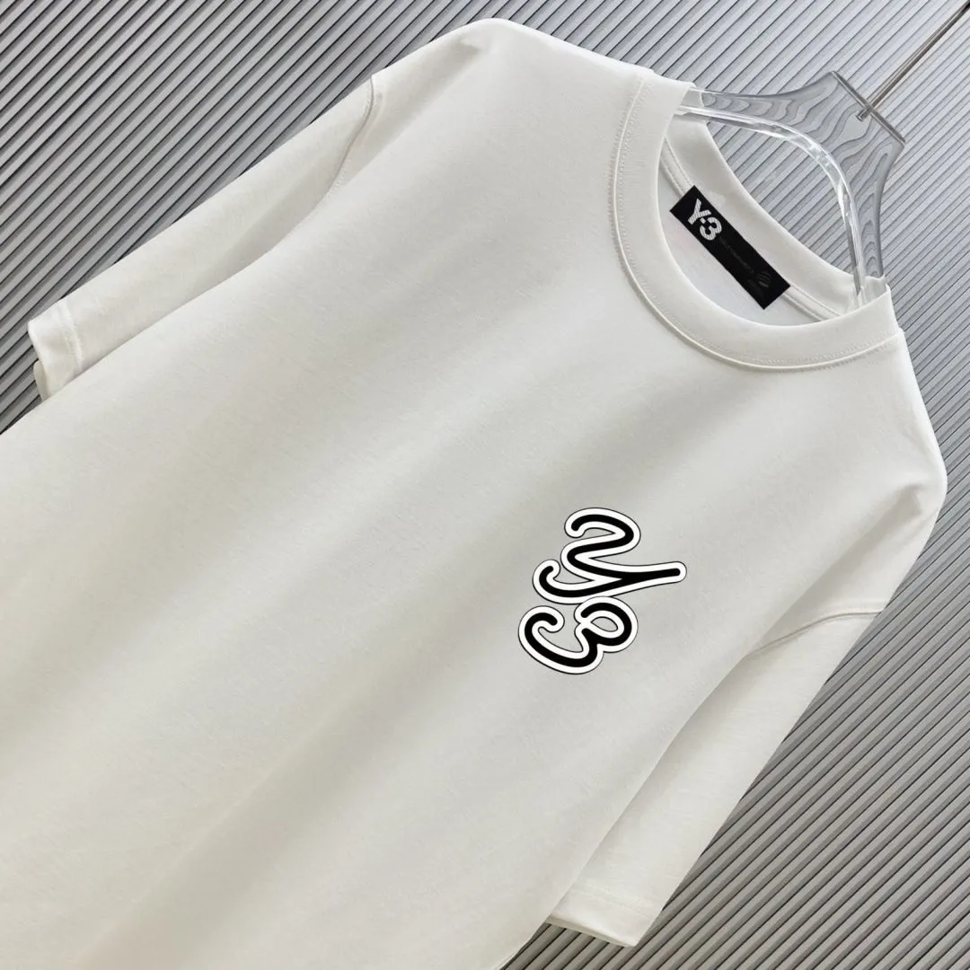(Strictly control Quality) Style: Yamamoto-Yoji.Y-3 short-sleeved T-shirt Fabric: Double weight yarn 100% cotton Rib: Weight Sorona 1*1 trendy brand Process: Printing Color: White Night Blue Blue Cool Blue Floral Gray Black Size: M—4XL No gender distinction Men and women Same Style