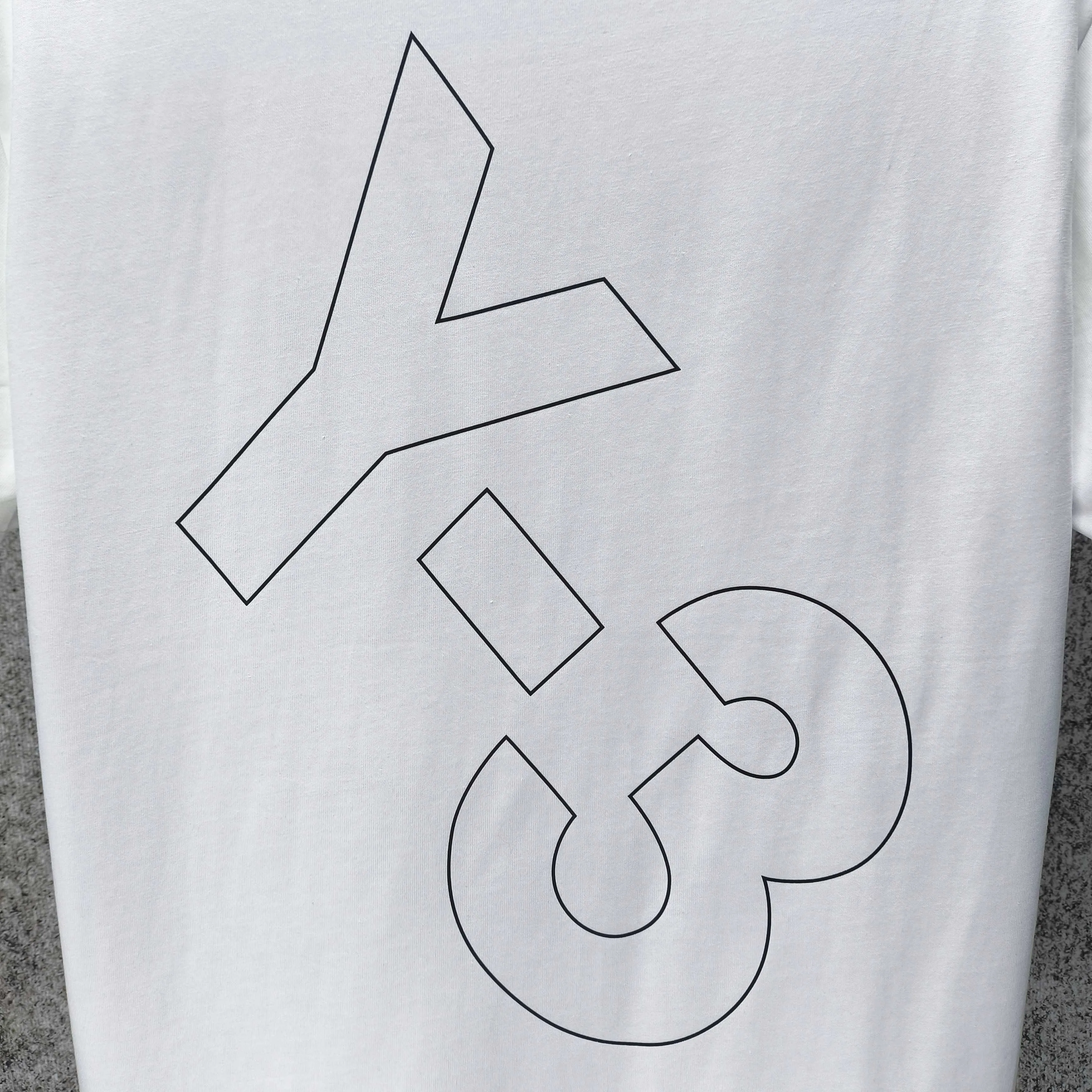 Y 3 Yohji Yamamoto 2026 Spring and Summer New Arrival Three-dimensional thick plate rubber signature ➕ printing short-sleeved T-shirt loose fit men and women Same Style Size S M L XL XXL Black White Gray