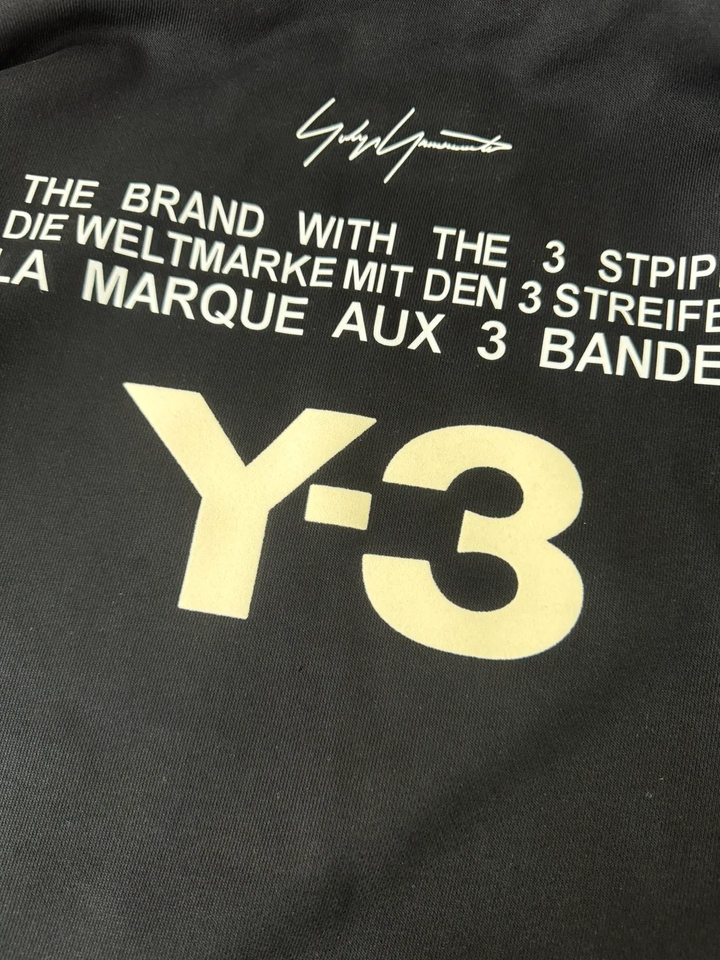 Y-3*Yoji Yamamoto*The most New Arrival round neck fashionable long-sleeved sweatshirt in autumn and winter, flocking➕printing process logo design, pure cotton fabric! Comfortable against the skin, durable and easy to wear, meticulous original craftsmanship, a must-have for casual Versatile Sizes S M L XL XXL