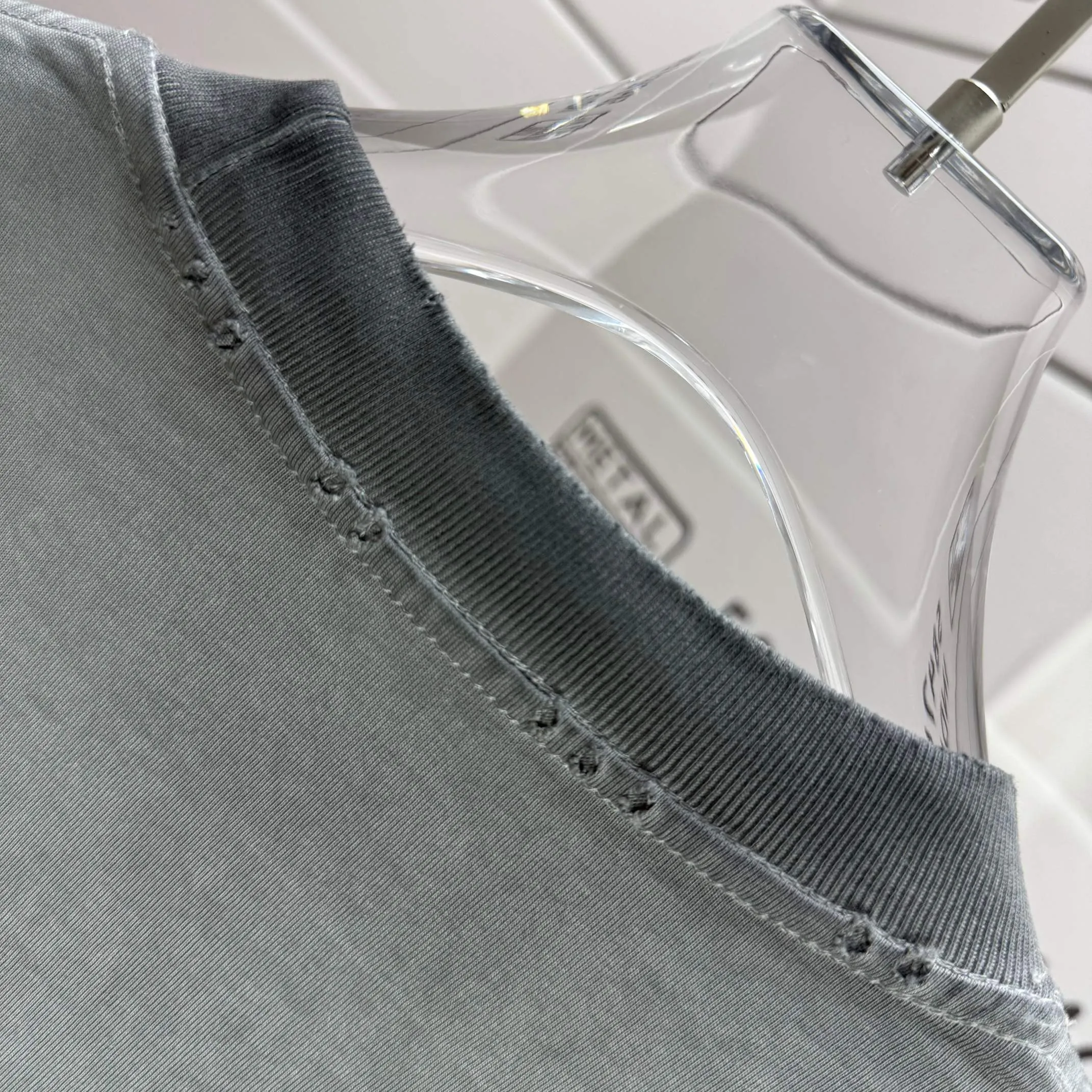 # 95 Y 3*Yamamoto*Yoji 2026 Spring and Summer New Arrival Washed and worn Round neck short-sleeved tee Men's and Women's Same Style Loose version Color: Washed black Washed white Washed gray Brown Size: S M L XL XXL Size: S (90-130 pounds) M (120-150 pounds) L (140-165 pounds) XL (160-180 pounds) XXL (180 pounds)