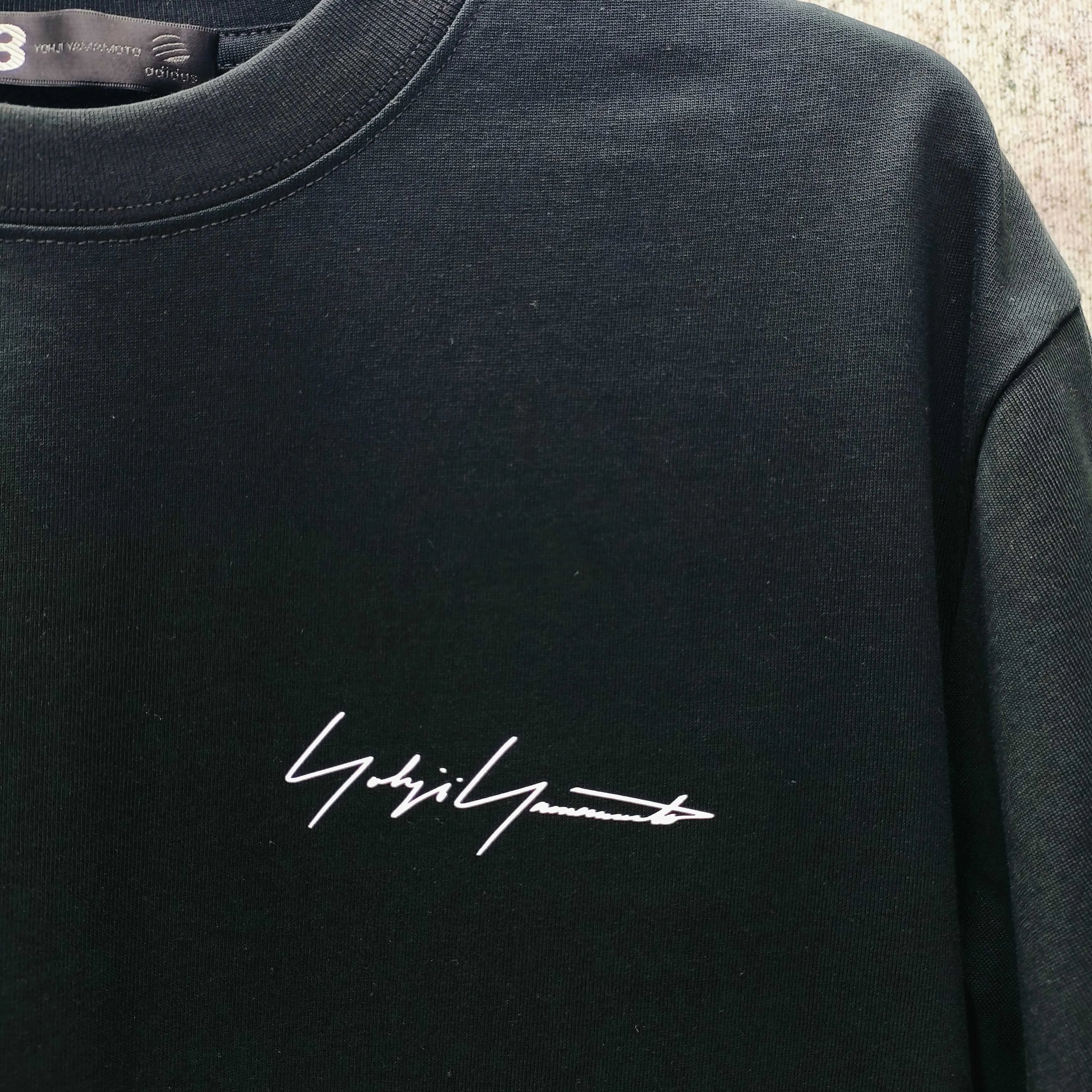Y 3 Yohji Yamamoto 2026 Spring and Summer New Arrival gram short-sleeved T-shirt Loose fit for men and women Same Style Size S M L XL XXL Black White