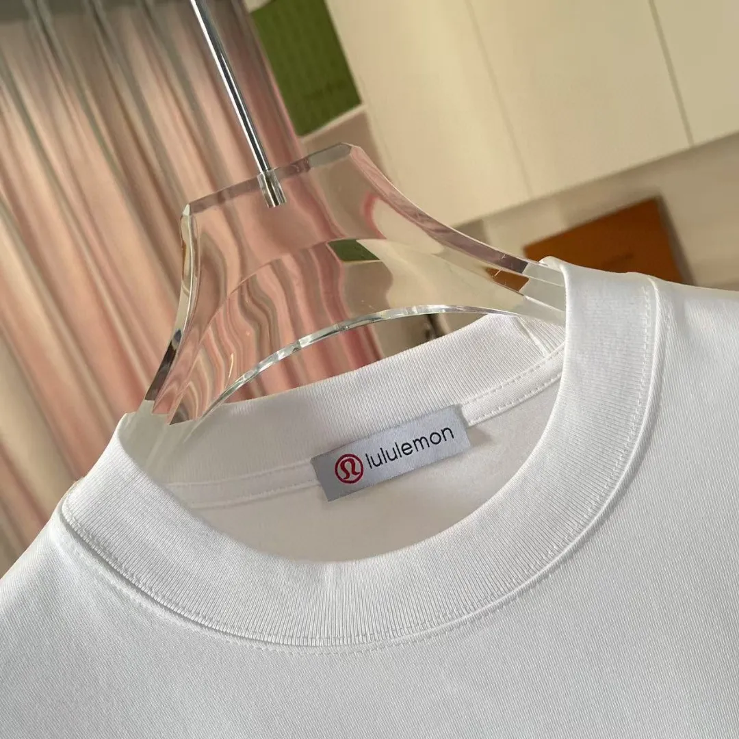 lulu* 2025 New Arrival logo g t Same Style Size：S M L XL XXL ：Black White Purple Gray