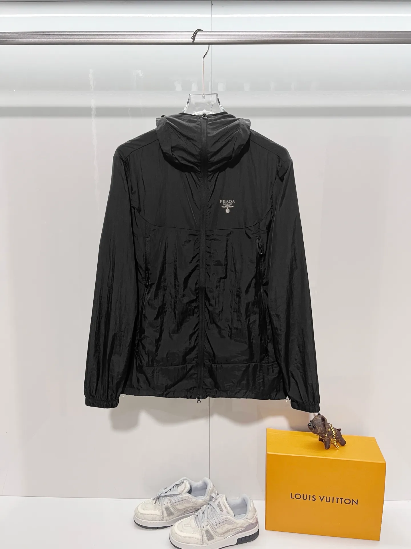 PRADA Classic Logo 🪡 %98 ✅ Quality ‼ 100% :White.Gray.Black Size：XL XXL XXXL 4XL
