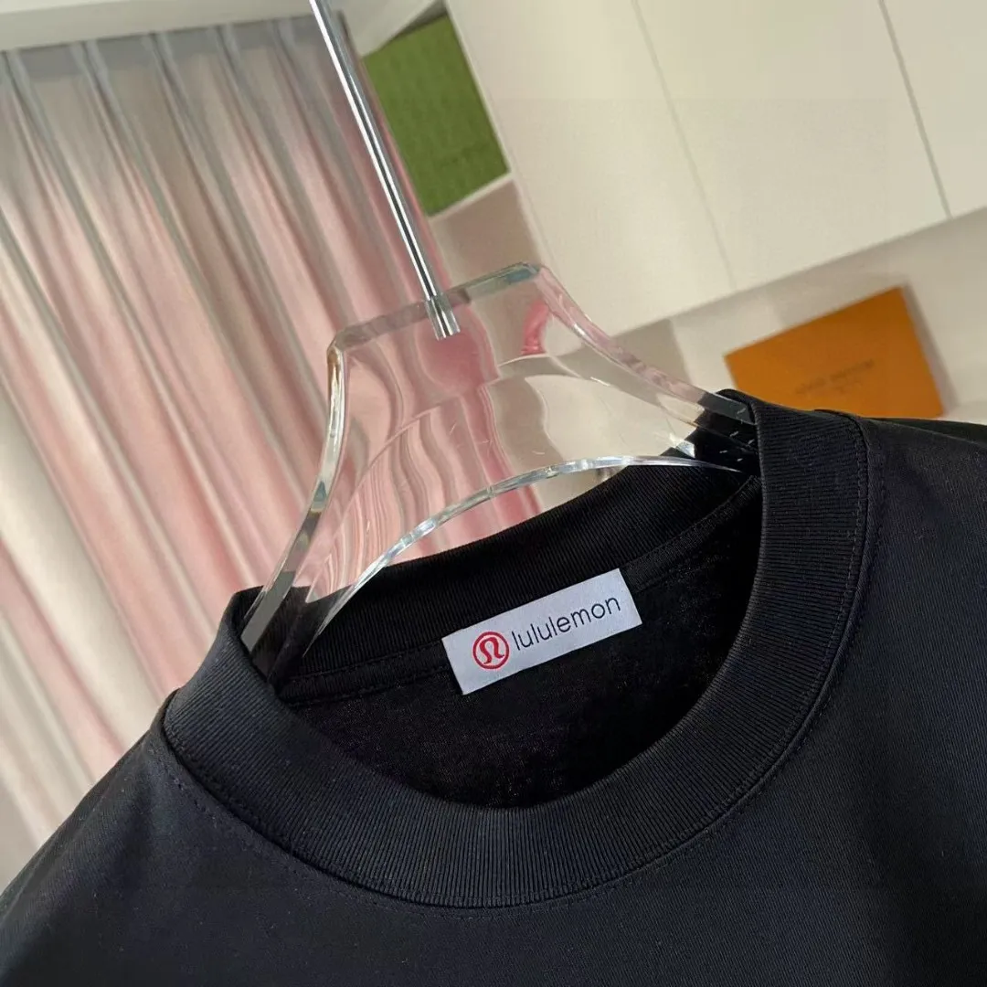 lulu* 2025 New Arrival logo g t Same Style Size：S M L XL XXL ：Black White Pink Purple