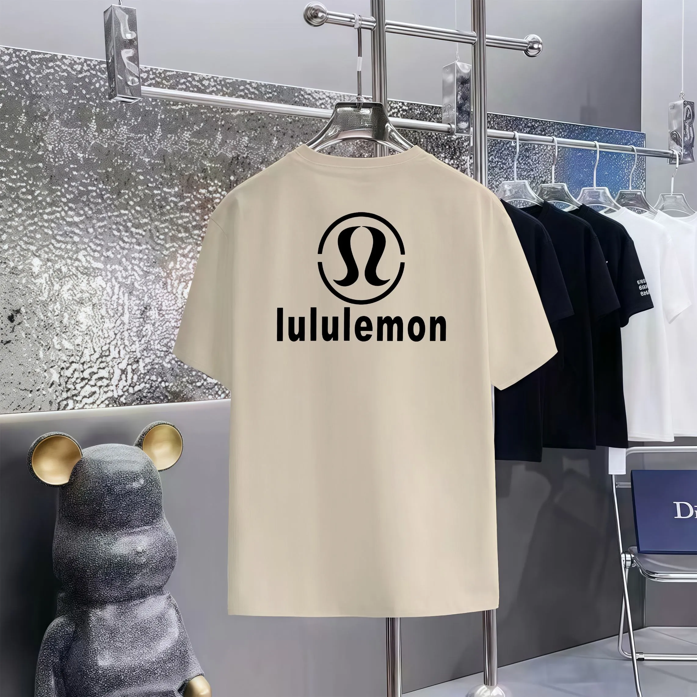 80 LULULEMON T 1:1 1×1 Same Style logo OXS ：Black，White， ，Red， Gray Size：XS-L