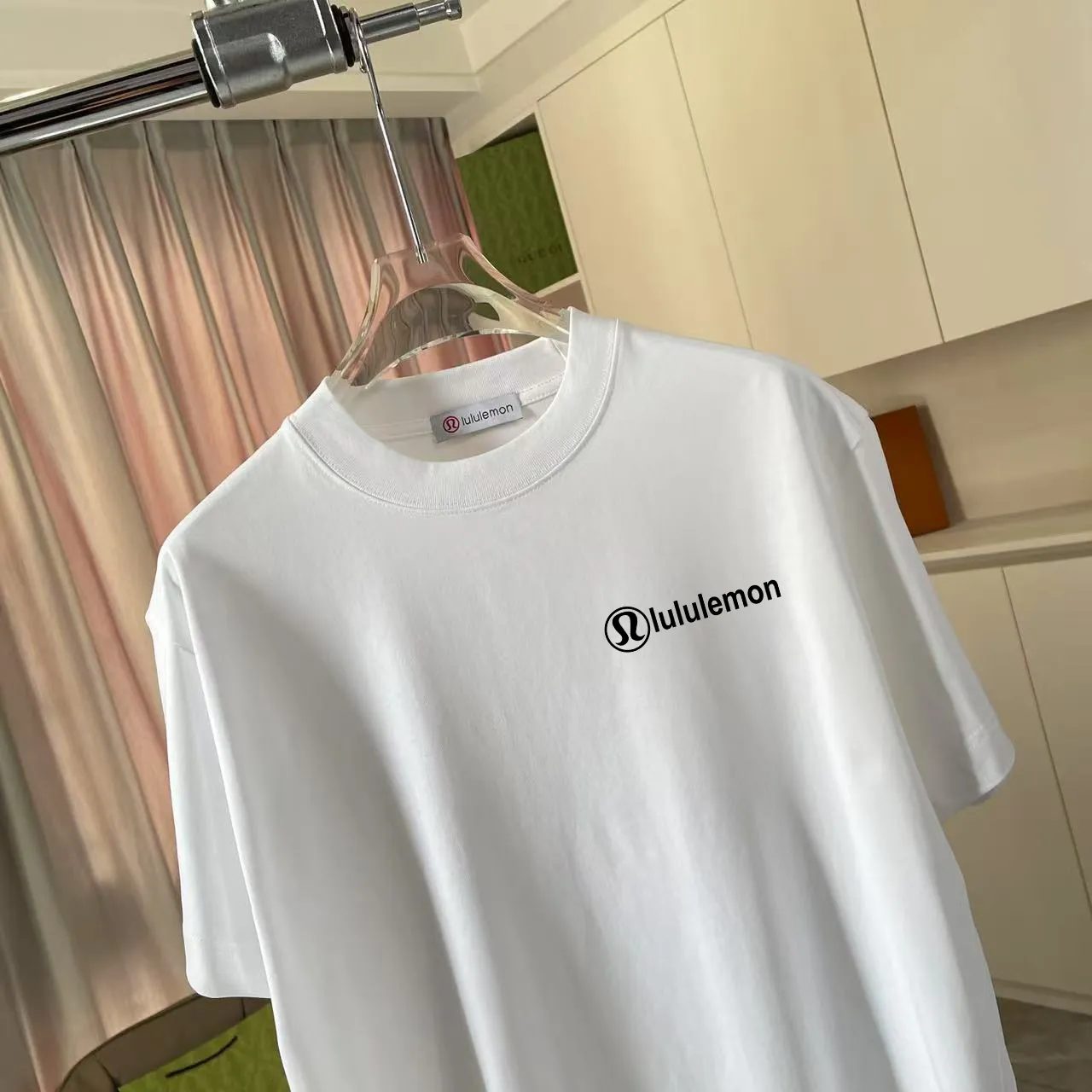 lulu* 2025 New Arrival logo g t Same Style Size：S M L XL XXL ：Black White Red Gray