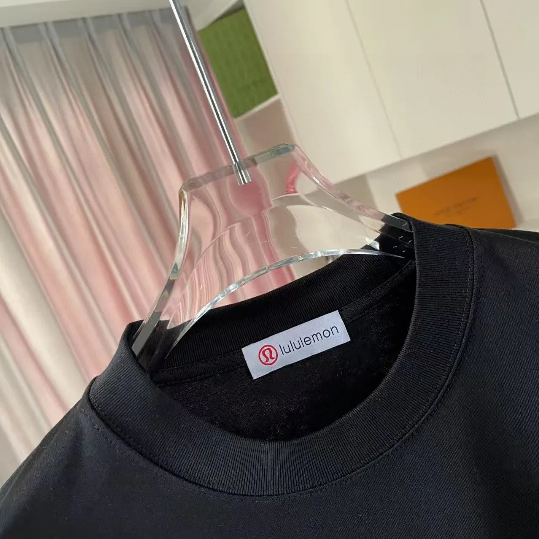 lulu* 2025 New Arrival logo g t Same Style Size：S M L XL XXL ：Black White Pink Gray