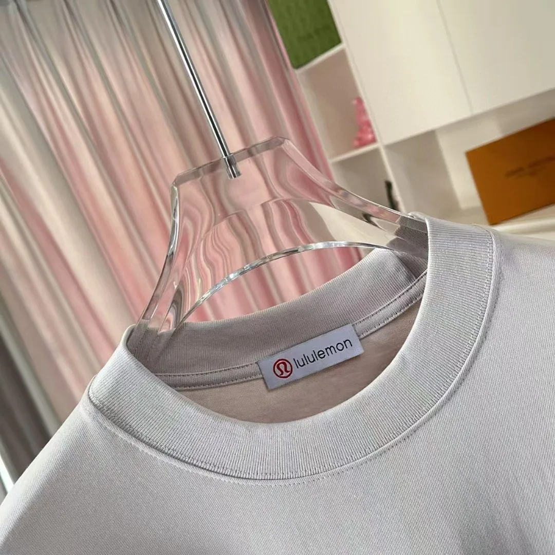 lulu* 2025 New Arrival logo g t Same Style Size：S M L XL XXL ：Black White Pink Green Gray