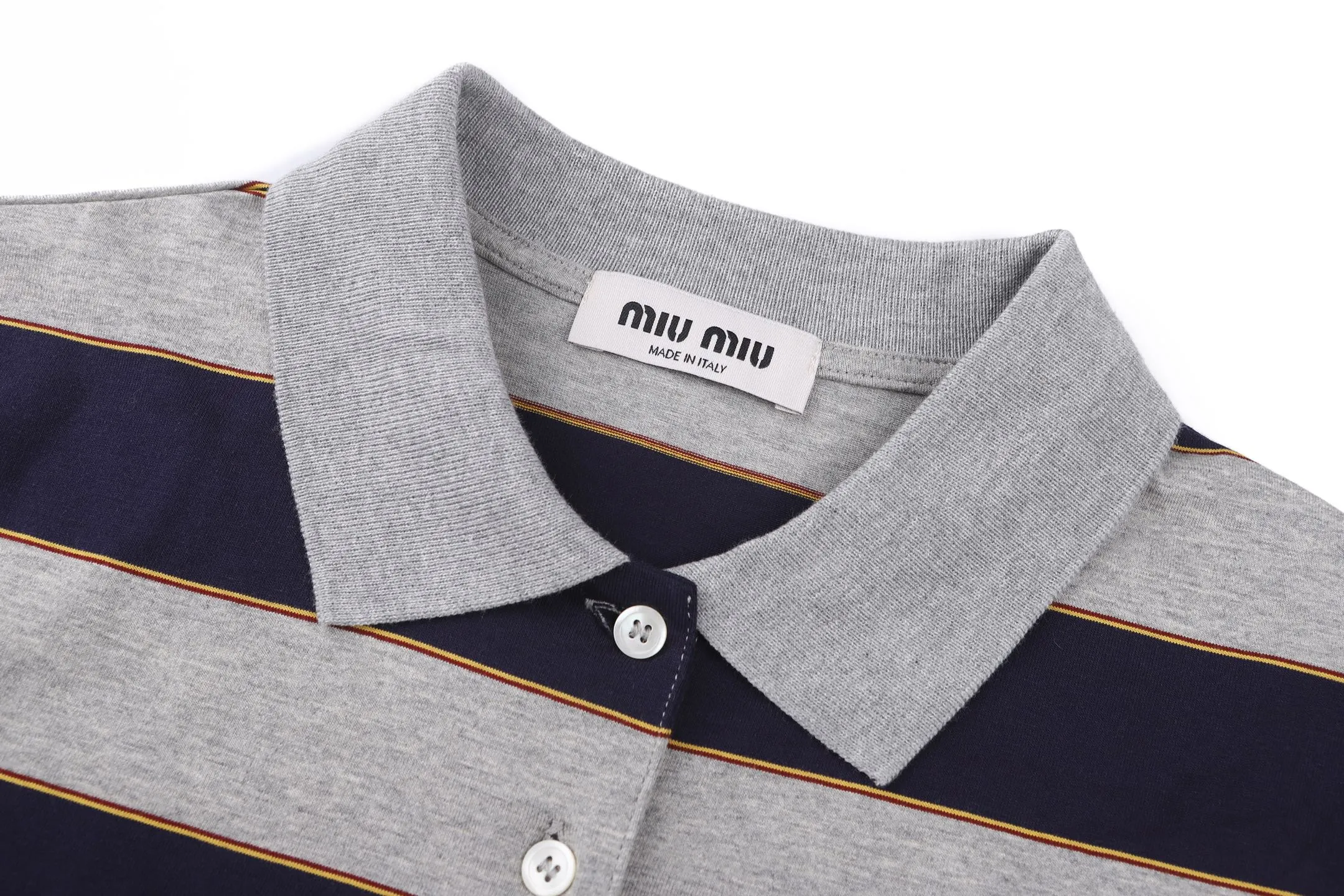 MIU MIU 25SS POLO ●Authentic 10000 ●100% 170 ● ● ● ● 1：1 ● 1：1 ● ●Size：S M L XL ● ：26067/2B#00