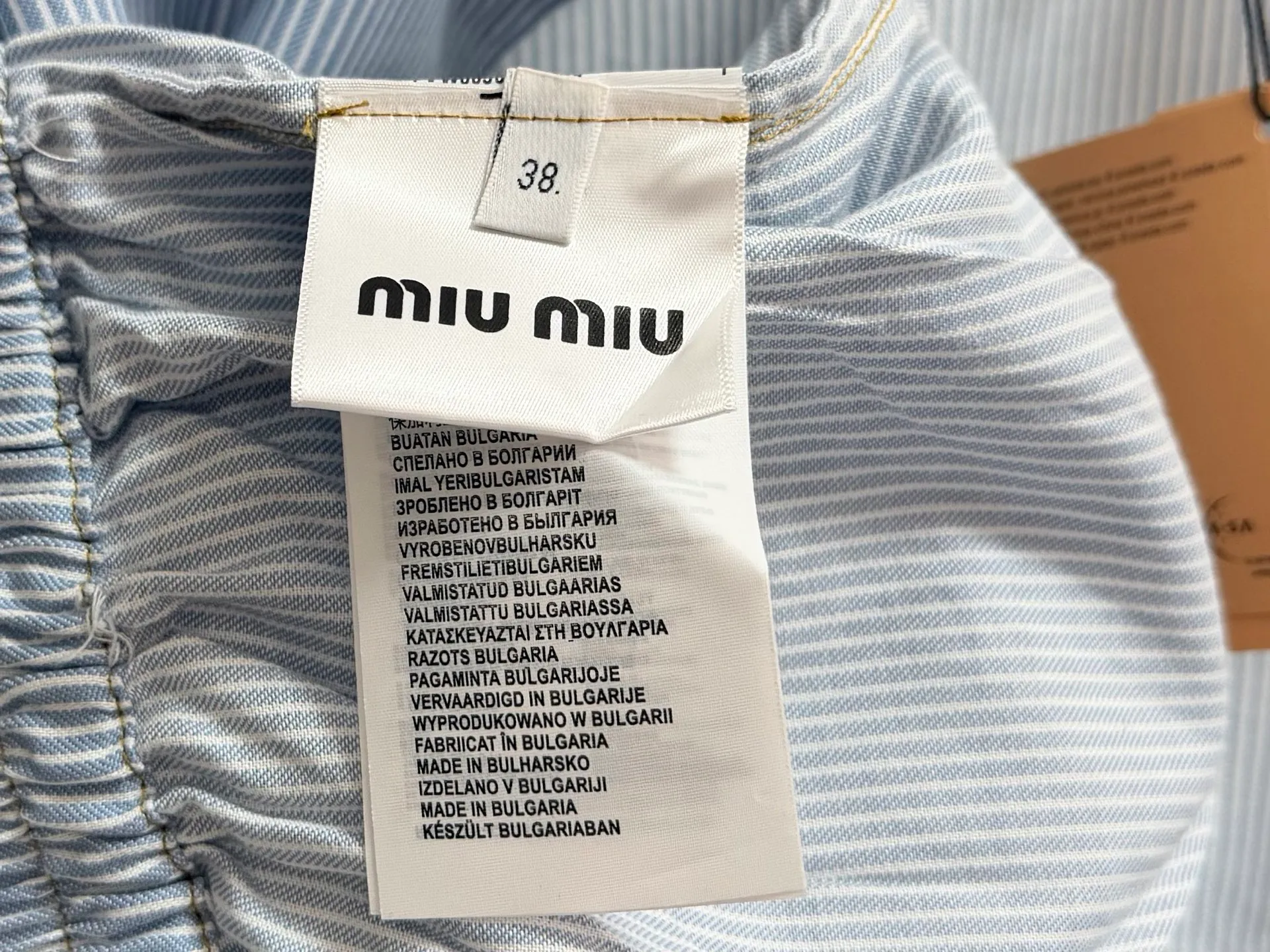 MIUMIU ● ● ● YB ● 。 ● ， ， Same Style ， ， ， ， ， Same Style！ ● ：Blue ●Size：36 38 40 42