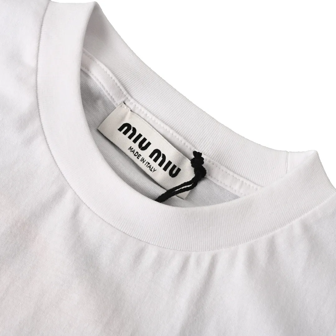 MIU MIU MM LOGO T Authentic 4919 ，21 ，1*1 ， ， ， 1：1 ， Size：S-XL