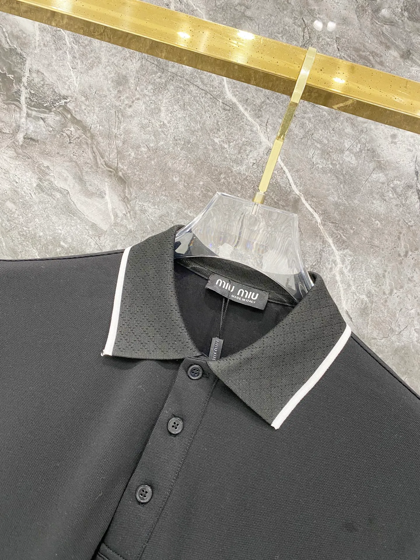 Miu Miu，2026 New Arrival Polo Versatile logo Breathable Size：M-3XL