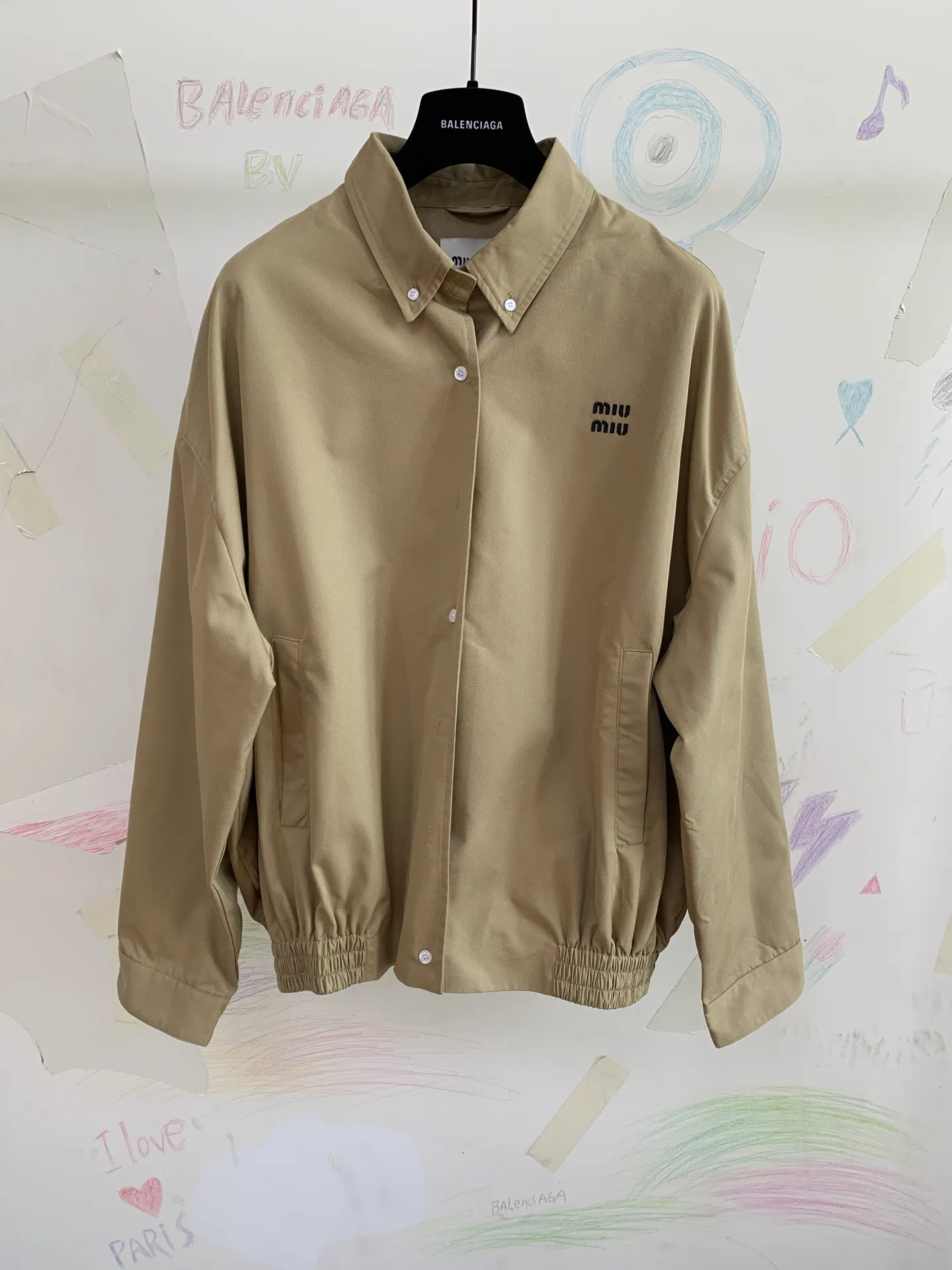 Miu Miu Khaki Miu Miu Classic 1： Miu Miu 2: 3: 4: Size：M-3XL